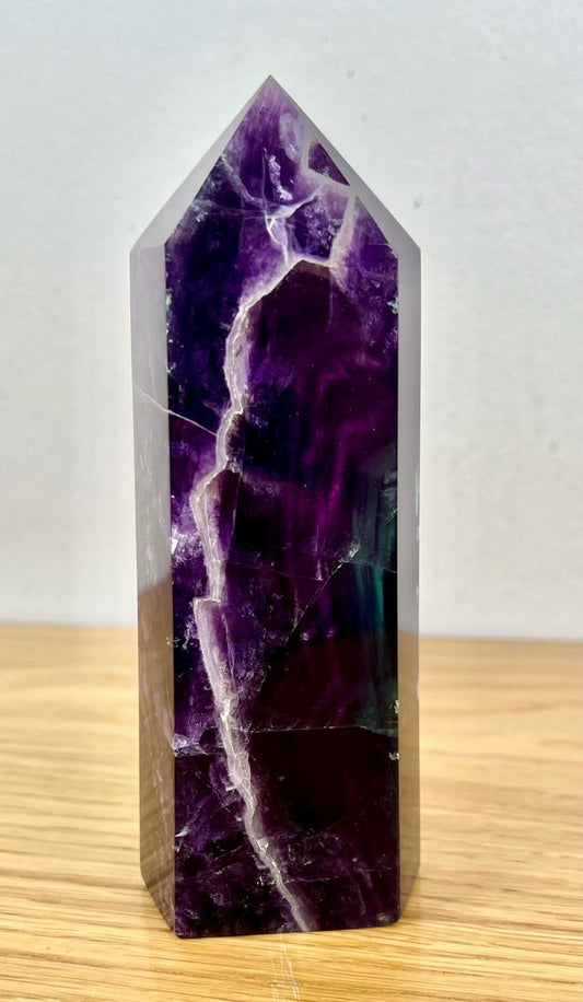 Fluorite Fine polished Large AAA multicolored fluorite obelix - Height: 17.3 cm - Width: 6.7 cm- 1240 g
