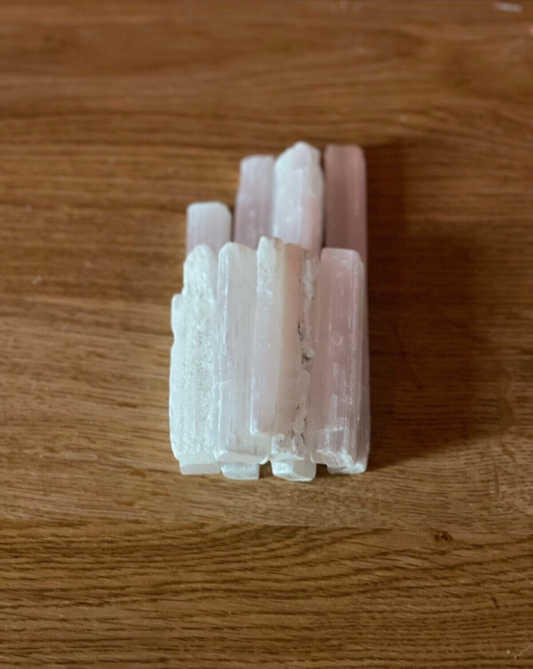 Selenite Crystal Wands (Lot of 10) Varying Sizes, Mineral Gypsum Stones