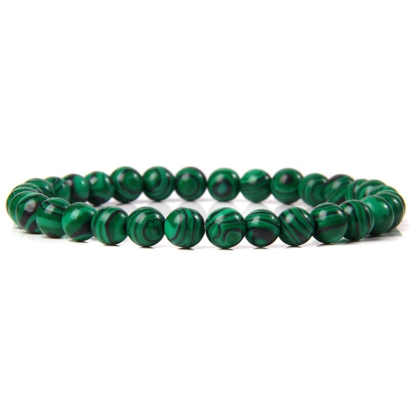 Handmade Natural 6mm Crystal Agates Stretch Bracelet for Women Men Jewelry Gifts