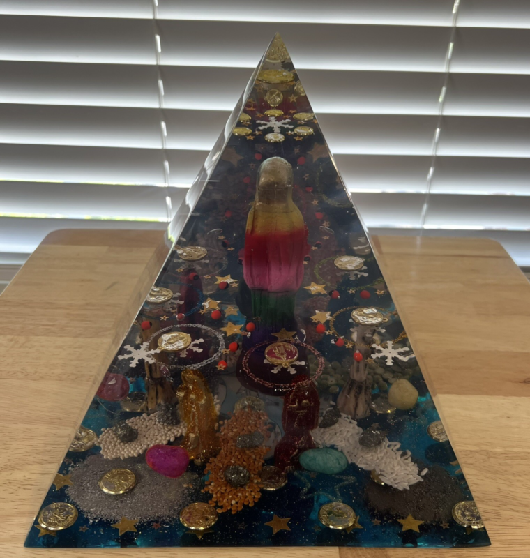 11x9x9  inches Orgonite Pyramid  Energy quartz crystal Metaphysical