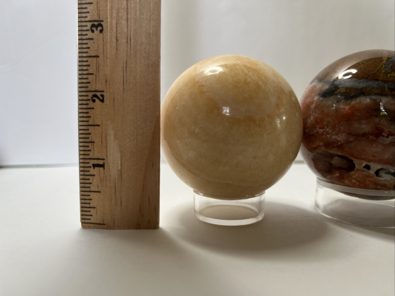 Crystal Sphere Lot With Stands Different Materials