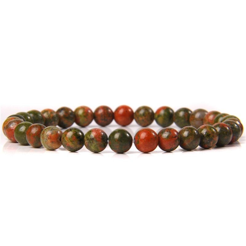 Handmade Natural 6mm Crystal Agates Stretch Bracelet for Women Men Jewelry Gifts