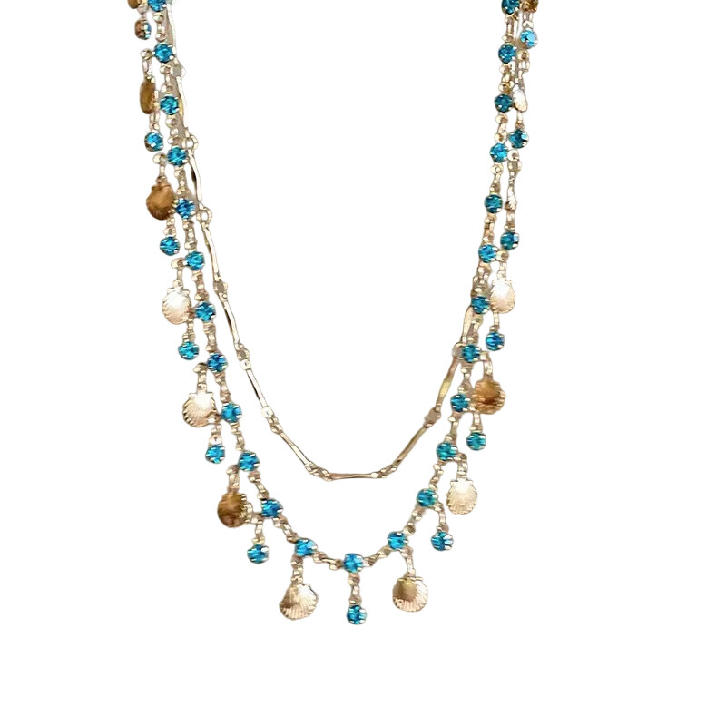 Colorful Butterfly Shell Necklace Bracelet Exquisite Tassels Necklace Bracelet