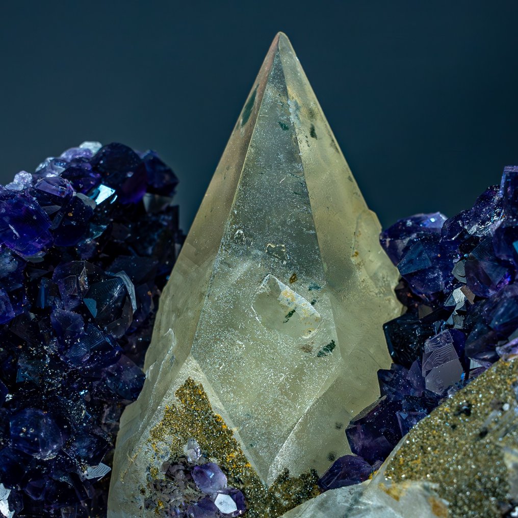 Amazing Deep Purple Amethyst Druse on stand, Uruguay- 3882.49 g