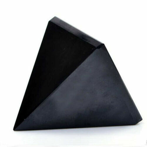 Natural Obsidian Pyramid Crystal Reiki Energy Healing Mineral Stone Specimen