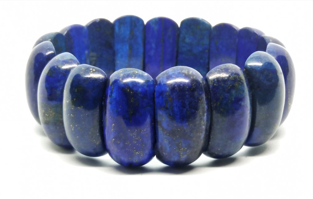 Beautiful Royal Gold Lapis Lazuli Bracelet in Gift Box - Bracelet