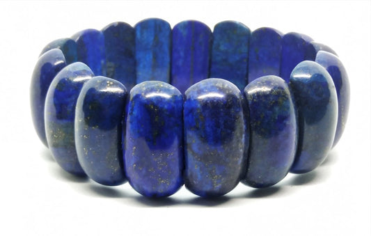 Beautiful Royal Gold Lapis Lazuli Bracelet in Gift Box - Bracelet