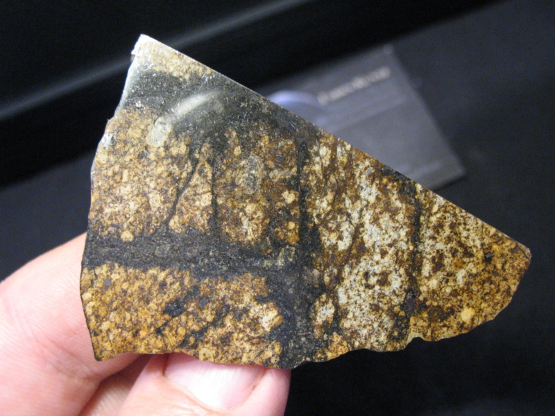 Meteorite NWA 8015 - L5 Melt-Breccia - Big melt veins !!!