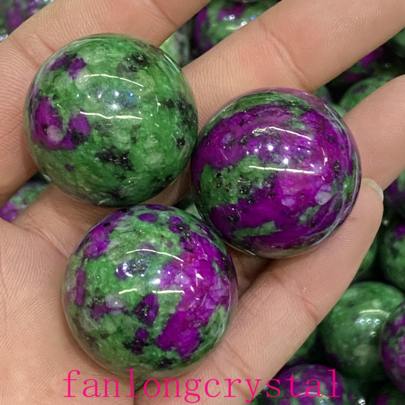 1pc Natural Zoisite Ball Sphere Quartz Crystal Mineral Gem Reiki Healing 30mm