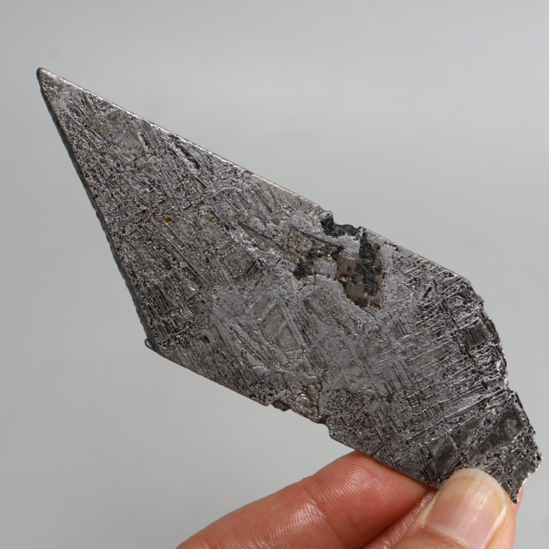 59g Iron meteorite, Muonionalusta iron meteorite slice, Natural Meteorite J295