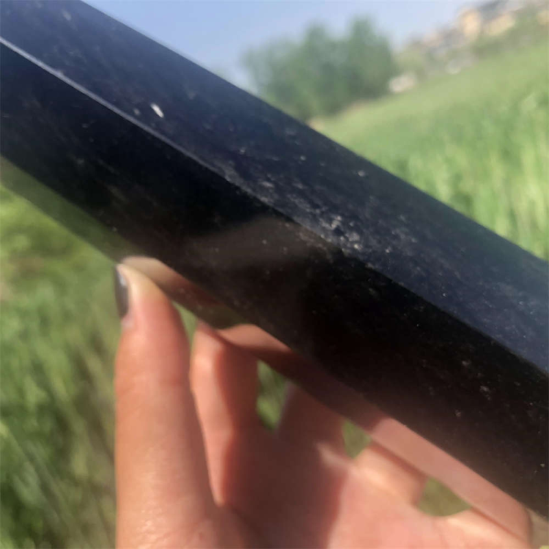 690g Natural Obsidian Obelisk Quartz Crystal Point Wand Tower Healing