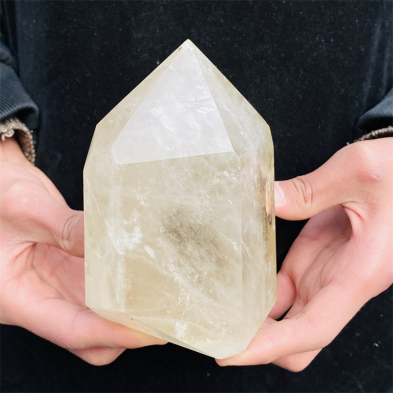 1290g Natural  White Quartz Obelisk Crystal Wand Point Healing Mineral Stone