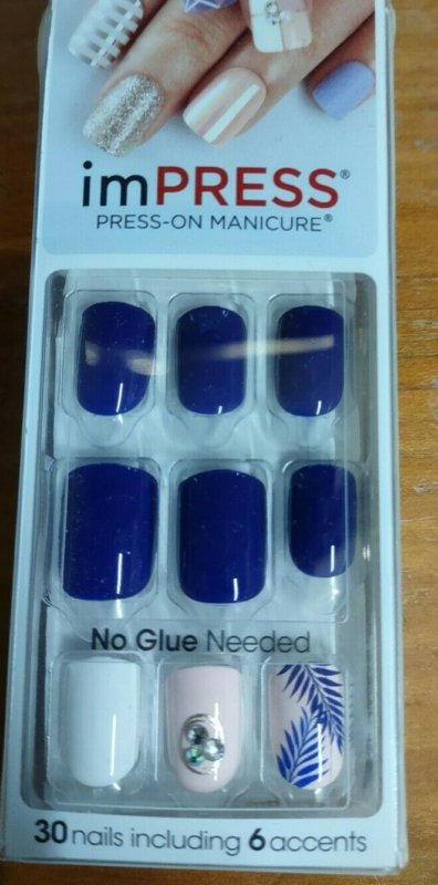 Kiss imPRESS Press-On Manicure One Step False Nails + Accents U PICK COLOR New!!
