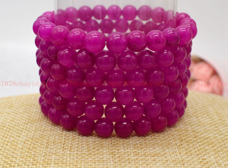 Wholesale Lots 6 Pcs 7.5" Natural Crystal Healing Gemstone Stretch Bracelet