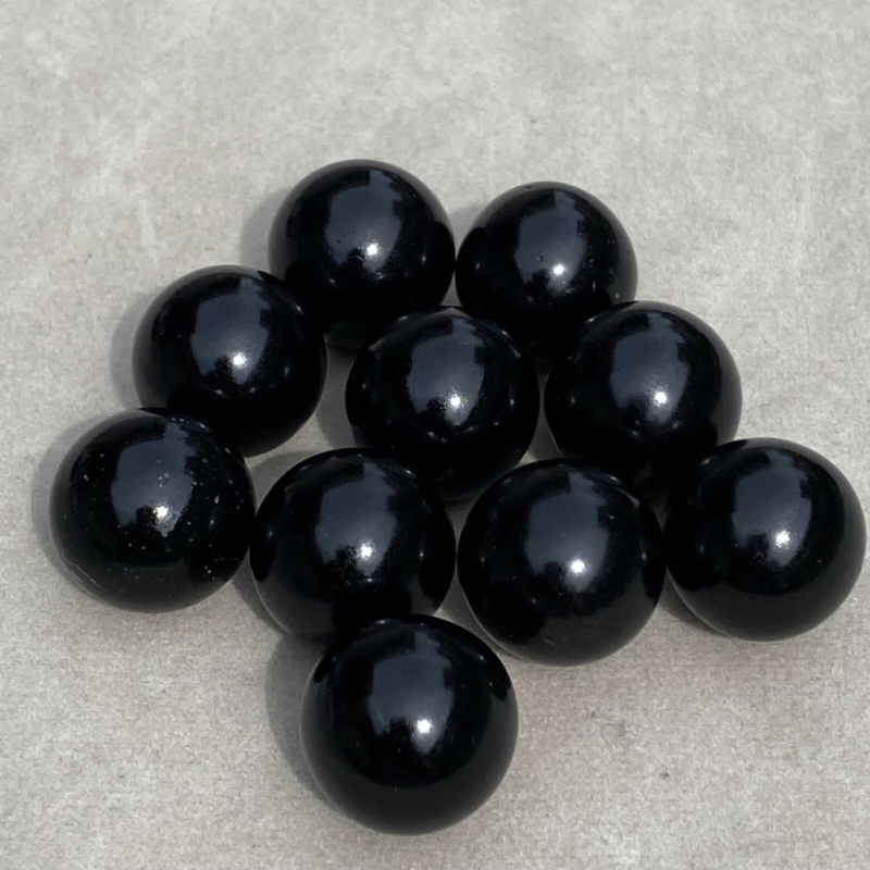10pcs Natural Obsidian  Ball Quartz Crystal Sphere 15mm+ Polishing Healing