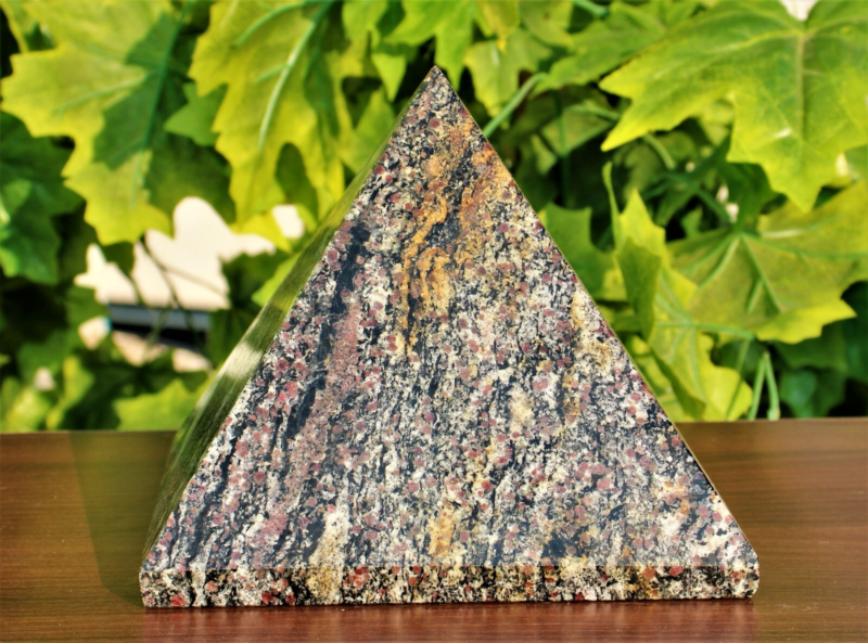 Huge 17cm Red Ruby Spinel Matrix Crystal Healing Energy Gemstone Decor Pyramid