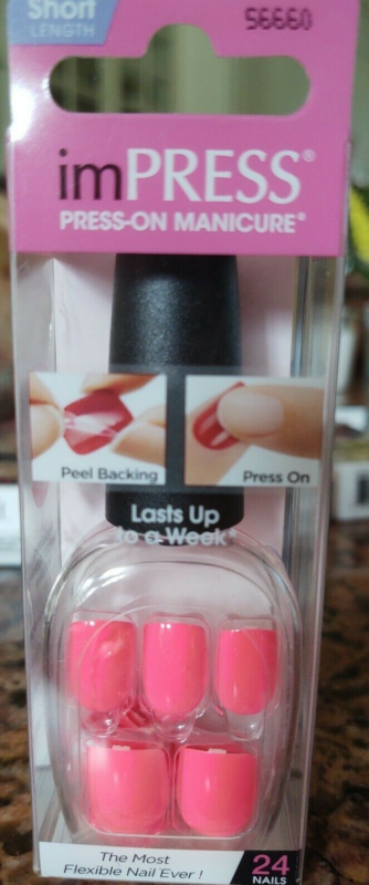 Kiss imPRESS Press-On Manicure One Step False Nails + Accents U PICK COLOR New!!
