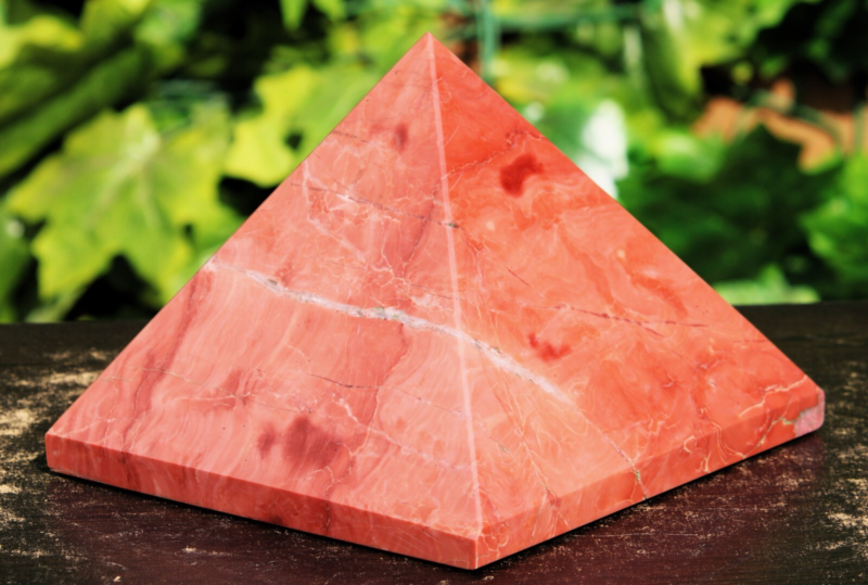 Pink Bustamite Pyramid Crystal Quartz Healing Display Specimen Stone Huge 190mm