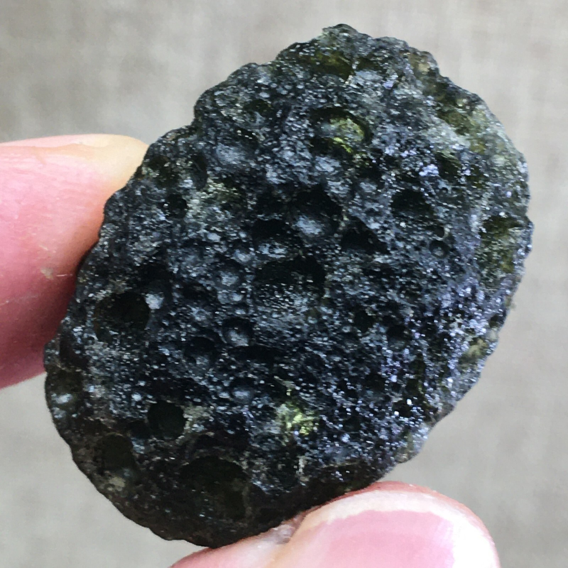 52.1Ct MOLDAVITE From Czech Republic From Meteorite Impact With Chips