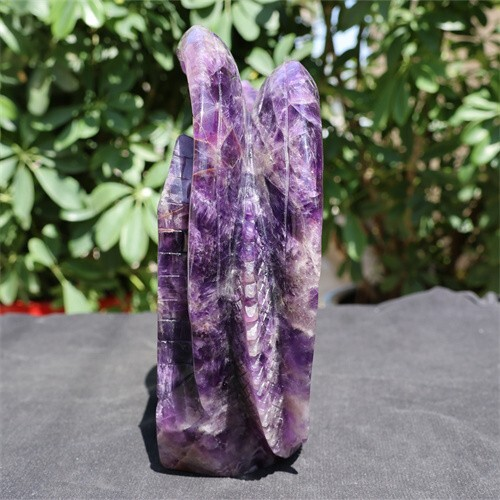 3.54kg Natural Dream Amethyst Dragon Castle Skull Carved Reiki Quartz Crystal Sk