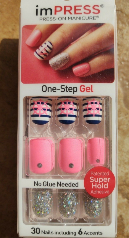 Kiss imPRESS Press-On Manicure One Step False Nails + Accents U PICK COLOR New!!