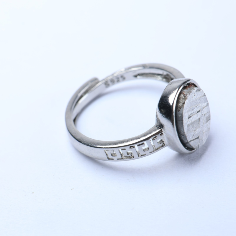 Muonionalusta meteorite RING ,size adjustable Ring R2212