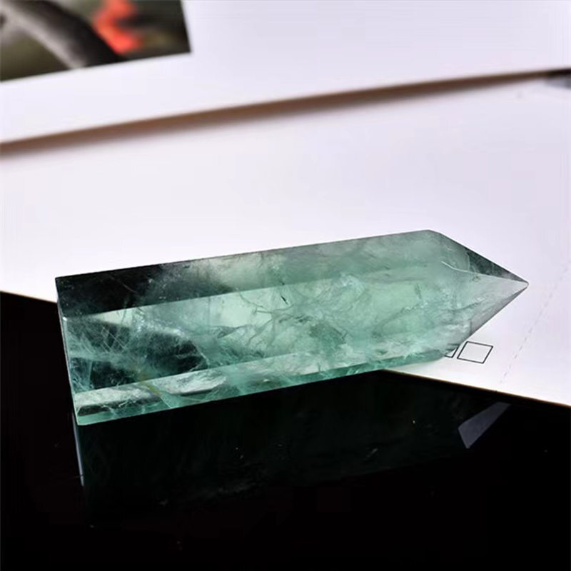 Natural Crystal Point Wand Tower Column Chakra Obelisk Quartz Healing Stone Rock