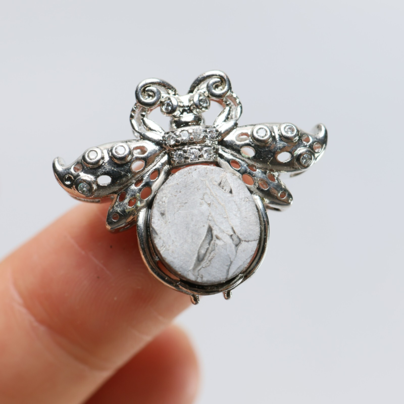 Muonionalusta meteorite Necklace pendant，Butterfly Pendant R1416