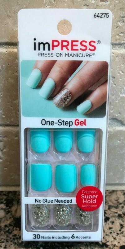 Kiss imPRESS Press-On Manicure One Step False Nails + Accents U PICK COLOR New!!