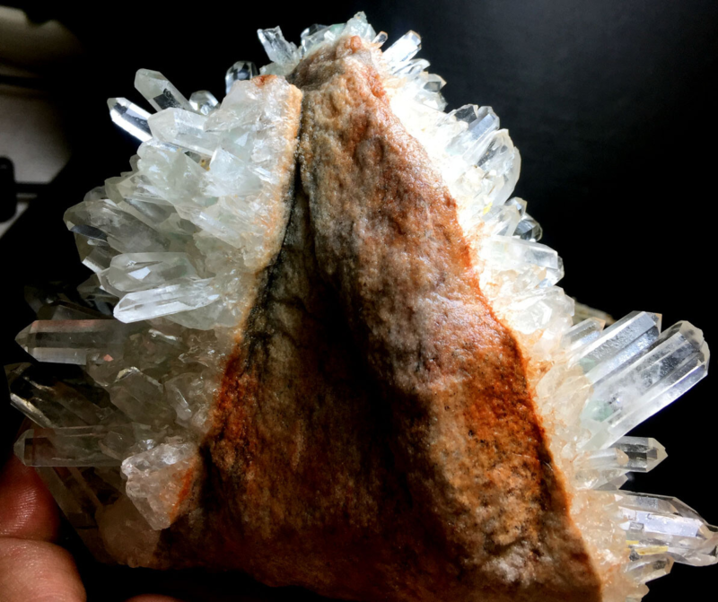 1423g  Himalayan Phantom &apos;Green Ghost&apos; Lemuria QUARTZ Crystal Point&Pyramid P924