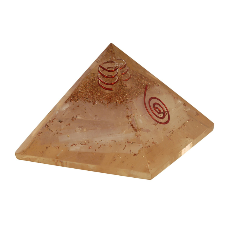 Selenite Stone Orgone Pyramid Reiki Crystal Positive Energy Free Shipping