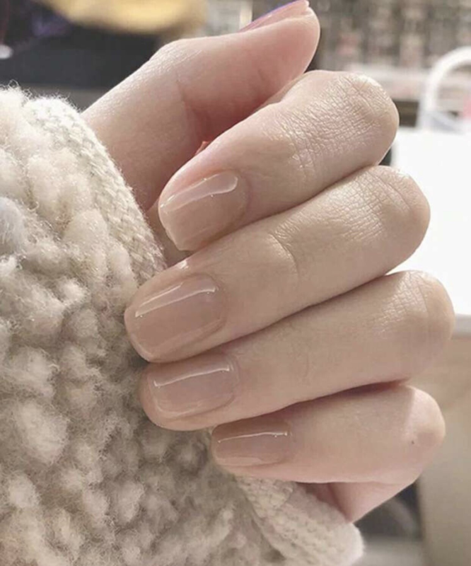Press On Nails Short Oval Various Colours Nude False Fake Nail 24pcs With Glue