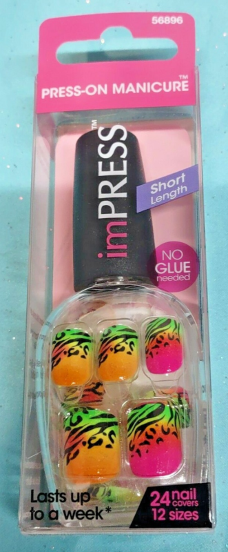 Kiss imPRESS Press-On Manicure One Step False Nails + Accents U PICK COLOR New!!