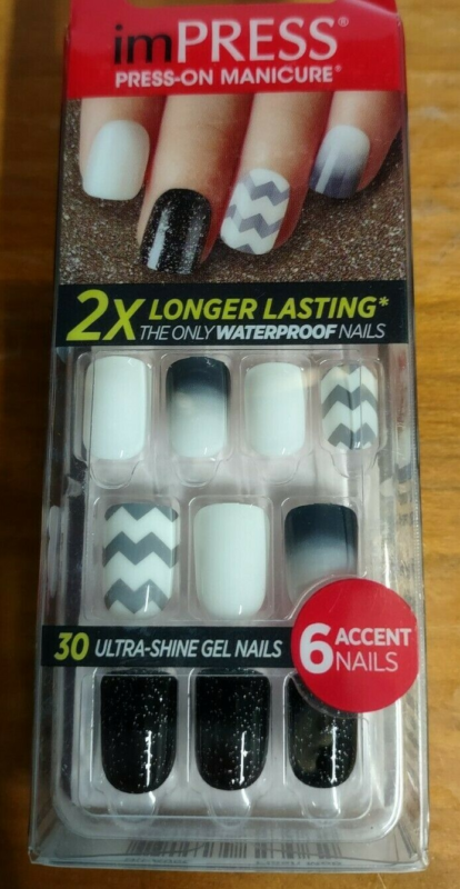 Kiss imPRESS Press-On Manicure One Step False Nails + Accents U PICK COLOR New!!
