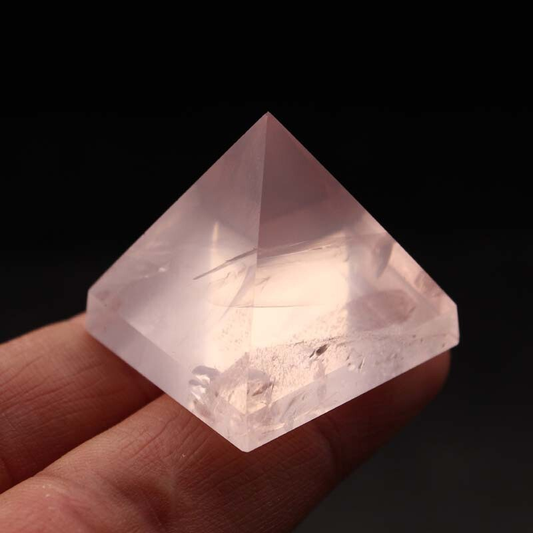 Natural Raw Pink Rose Quartz Gemstone Crystal Energy Reiki Mineral Tower Pyramid