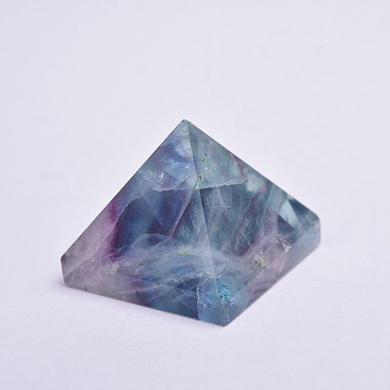 Natural Quartz Crystal Energy Tower Pyramid Healing Reiki Gemstone Decor Gift