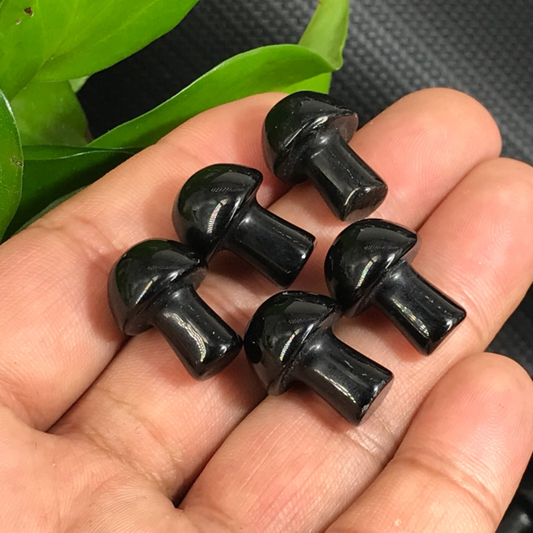 10pc natural obsidian Mushroom Quartz Crystal Reiki healing gem random