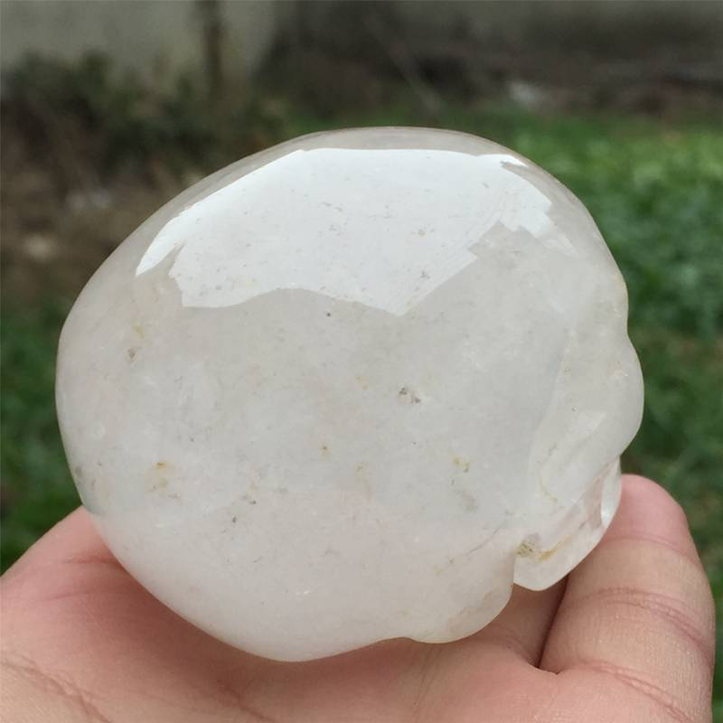 0.24kg Natural clear quartz skull carved Quartz Crystal skull Healing