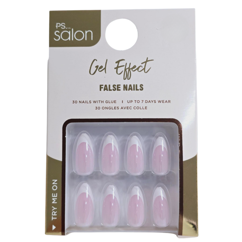 False Nails Press On Fake Tips Stick Coffin Square Full Cover Primark Glue 24pk