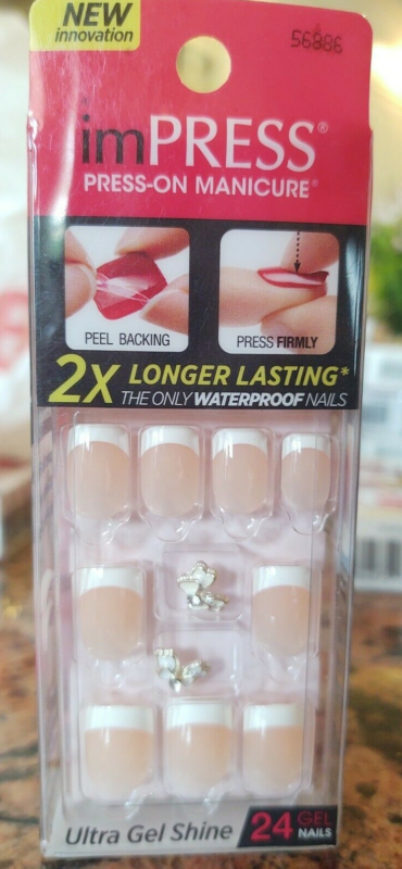 Kiss imPRESS Press-On Manicure One Step False Nails + Accents U PICK COLOR New!!
