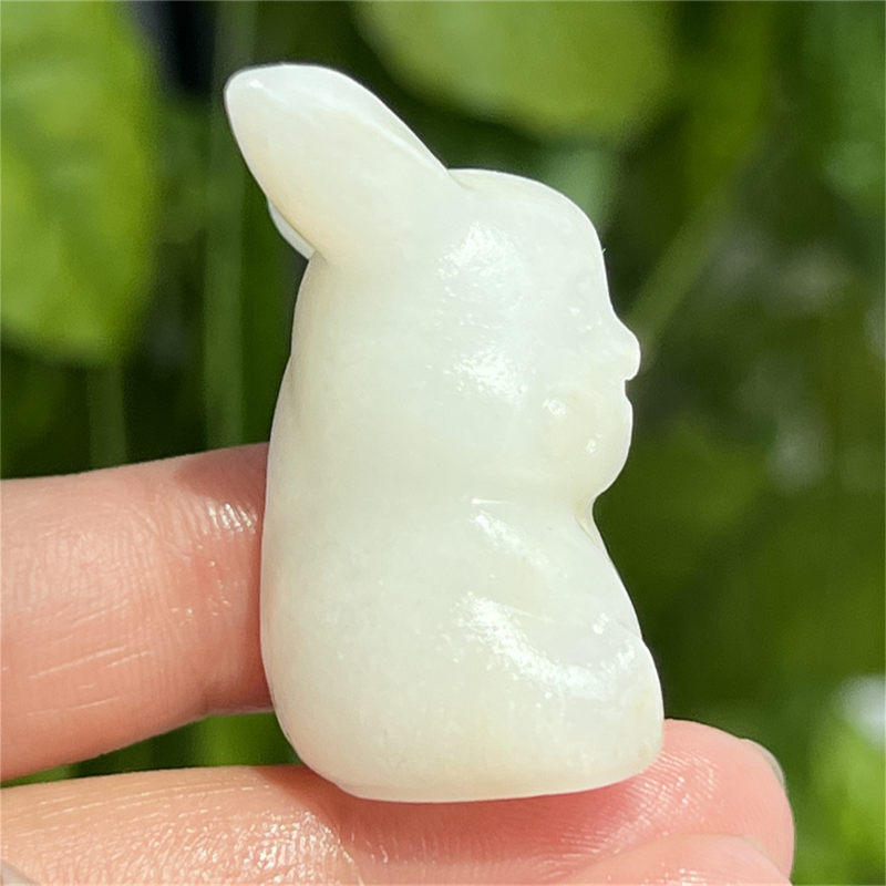 1.5" Natural quartz carved Pikachu skull Quartz crystal skull reiki healing