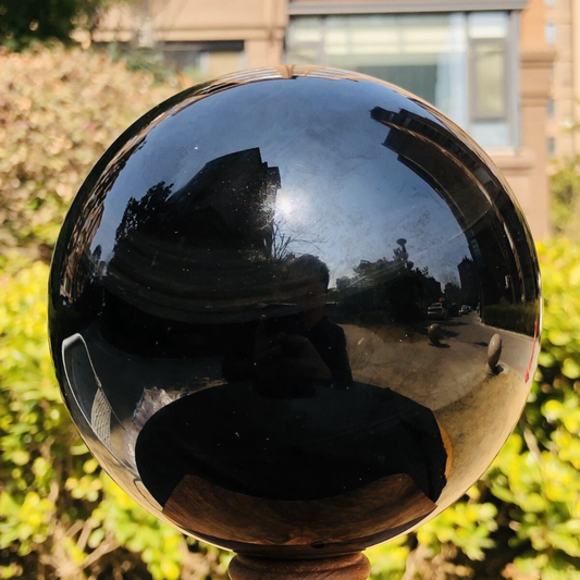 4.37LB Natural Beautiful Silver obsidian ball Quartz Crystal Sphere Healing 349