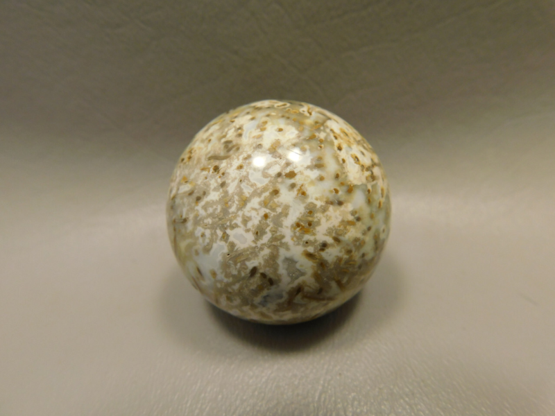 Petrified Palm Wood Sphere 1.6 inch or 40 mm Stone Indonesia #O15