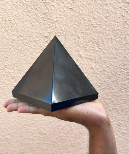 Natural Large Black Tourmaline 115MM Pyramid Crystal Reiki Healing Root Chakra