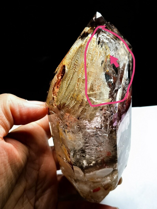Collection Tibet Purple Amethyst Crystal 3 Visible Moving Bubble Enhydro 5.03 in