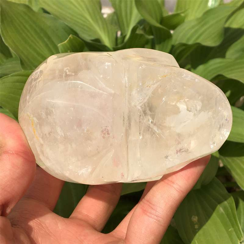 0.72kg Natural clear quartz skull carved Quartz Crystal skull Healing
