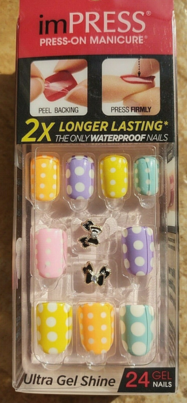 Kiss imPRESS Press-On Manicure One Step False Nails + Accents U PICK COLOR New!!