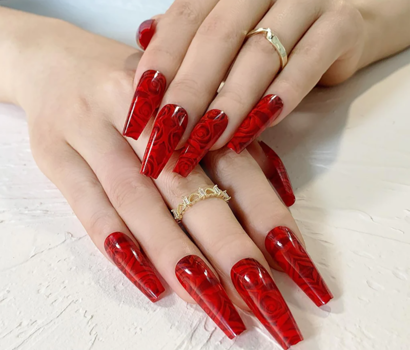 24 Piece Nail Art Press On Tips Fake Nail Tips False Nails Pick Your Style!