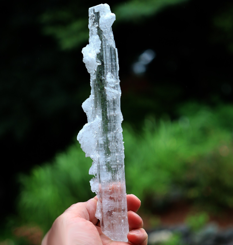 Doubly terminated Gypsum var. Selenite. 24 cm. Lily Mine, Pisco Prov., Ica, Peru
