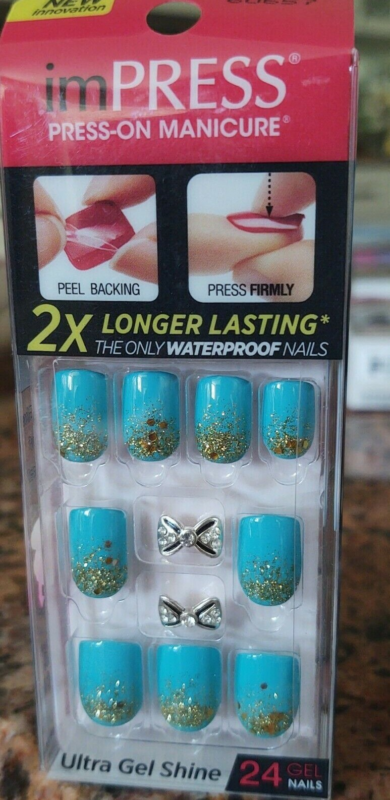 Kiss imPRESS Press-On Manicure One Step False Nails + Accents U PICK COLOR New!!